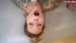 Hardcore német amatőr milf cidázza a hatalmas fasznak