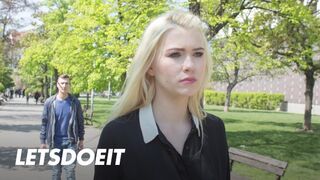 Bombázó lengyel világos szőke Misha Cross cumizza a külföldi vastag fazt külföldön és jól meglovagolja